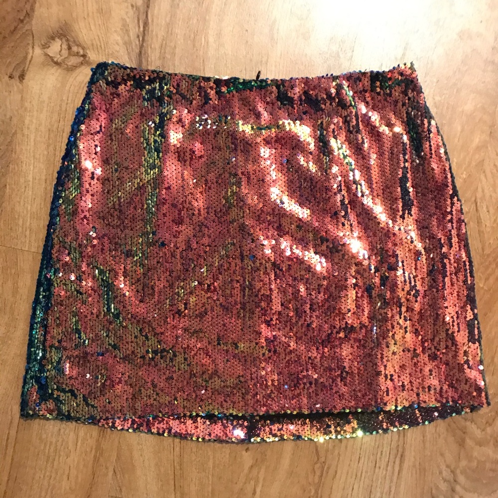 Sequin Mini Skirt